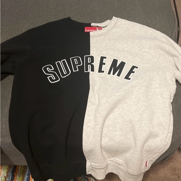 Mens Large Supreme Split Crewneck Sweater. Asking $350 OBO - Picture 3 of 3